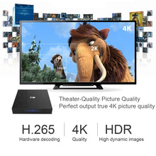 Load image into Gallery viewer, T9 4GB 64GB RK3328 Quad Core Smart Android 8.1 TV BOX Bluetooth4.0 H2.65 4K 2.4GHz/5GHz WIFI Set-top box Media Player
