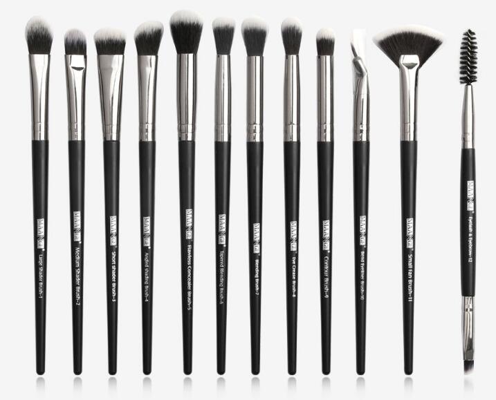 Makeup Brushes Set 12 pcs/lot Eye Shadow Blending Eyeliner Eyelash Eyebrow Brushes For Makeup