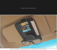 Load image into Gallery viewer, IKSNAIL Car Sun Visor Bill Pen Business Card Holder CD DVD Organizer Storage Box Sunglasses Clip Stowing Tidying Car Accessories
