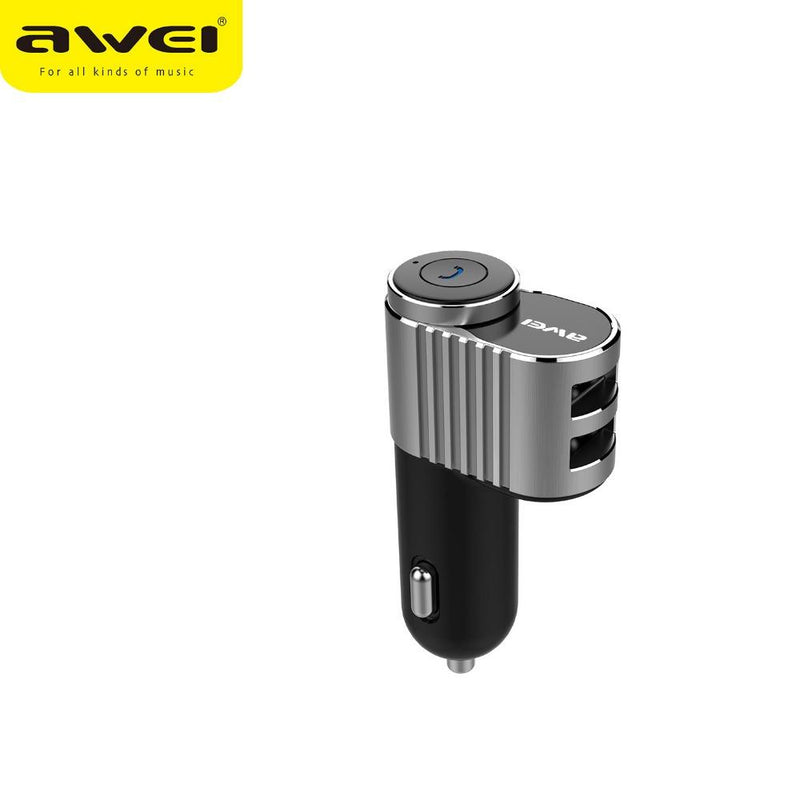 Awei A871BL Headset Super Mini Wireless Bluetooth Earbuds With Single USB Car Charger Adapter