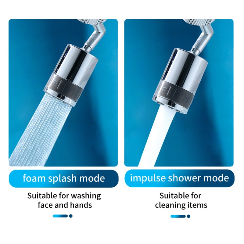 720 Degree Swivel Faucet Aerator Universal Splash Filter Faucet Spray Head Kitchen Tap Water Saving Nozzle Movable Brass Sprayer