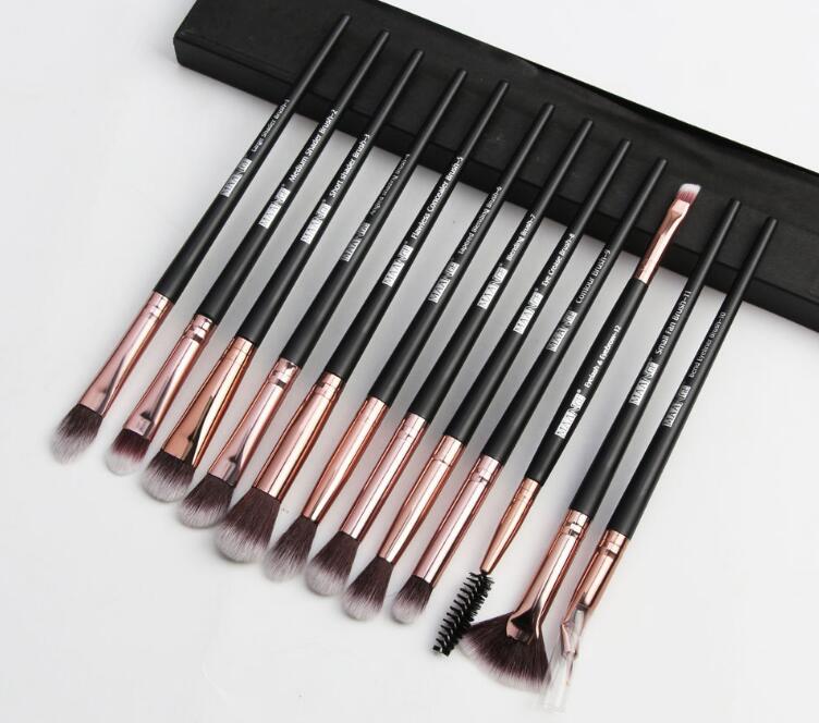 Makeup Brushes Set 12 pcs/lot Eye Shadow Blending Eyeliner Eyelash Eyebrow Brushes For Makeup