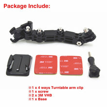 Load image into Gallery viewer, Motorcycle Helmet Mount Curved Adhesive Arm For Xiaomi yi 4K Gopro Hero 8 7 6 5 4 SJCAM sj4000 Eken H9 Action Camera Accessories
