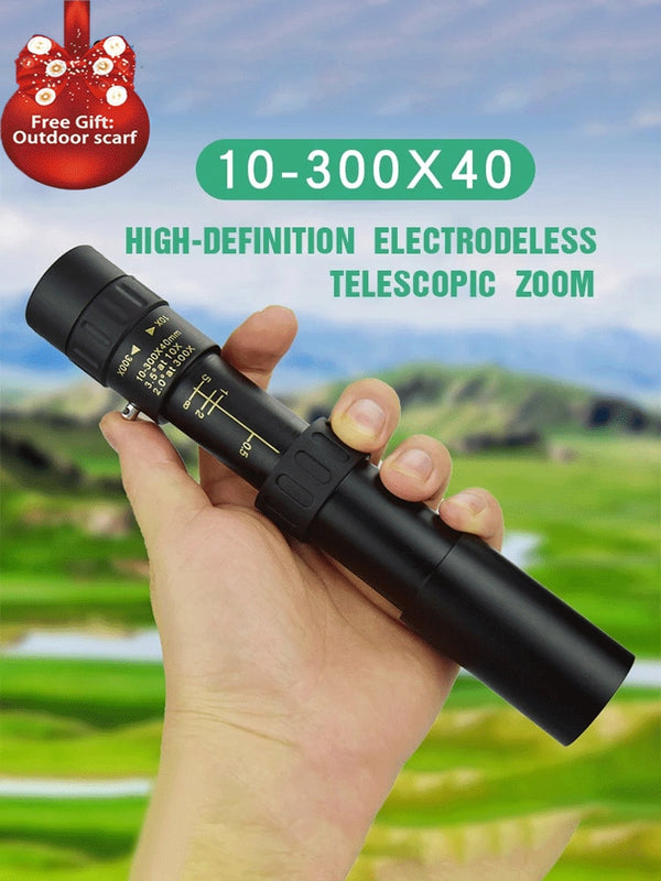 Super Monocular Telescope 4K 10-300X 40 mm