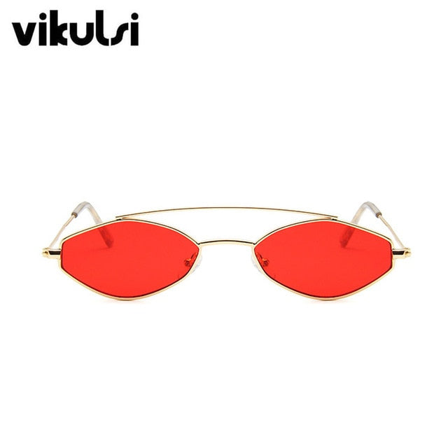 Cute Sexy Cat Eye Sunglasses Women Retro Small Double Beam Cateye Sun Glasses