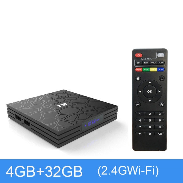 T9 4GB 64GB RK3328 Quad Core Smart Android 8.1 TV BOX Bluetooth4.0 H2.65 4K 2.4GHz/5GHz WIFI Set-top box Media Player