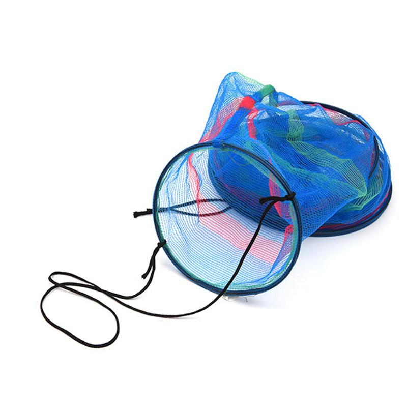 LEO Colorful 3 Layers Collapsible Fishing Net Basket to Keep Fish Alive in the Water 65cm