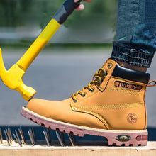 Load image into Gallery viewer, Steel Toe Shoes Men Safety Work Boots Autumn Winter Outdoors Men Work Safety Shoes Anti-piercing Protection Footwear
