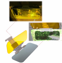Load image into Gallery viewer, 2 in 1 car day and night anti glare sun visor
