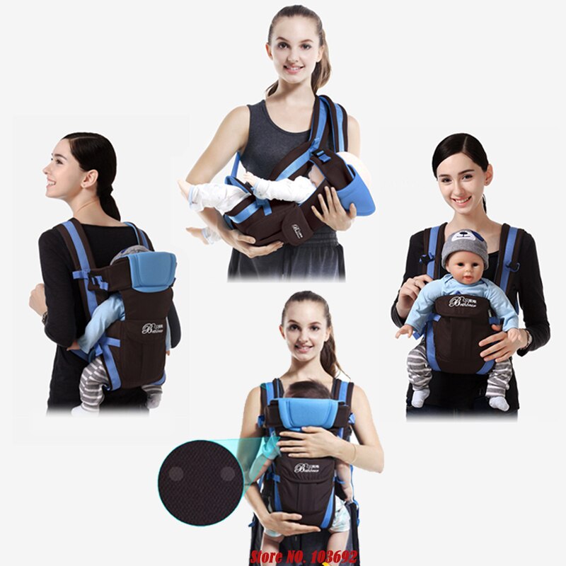 Beth Bear Baby Carrier 0-30 Months Breathable Front Facing 4 in 1 Infant Comfortable Sling Backpack Pouch Wrap Baby Kangaroo New