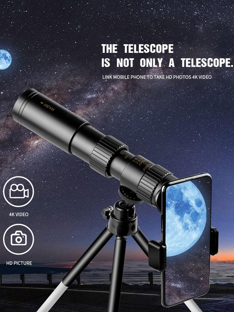 Super Monocular Telescope 4K 10-300X 40 mm