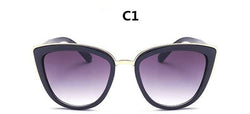 Vintage Sexy Ladies Cat Eye Sunglasses Women Brand Designer New Fashion Cute Eyewear Small Sun Glasses