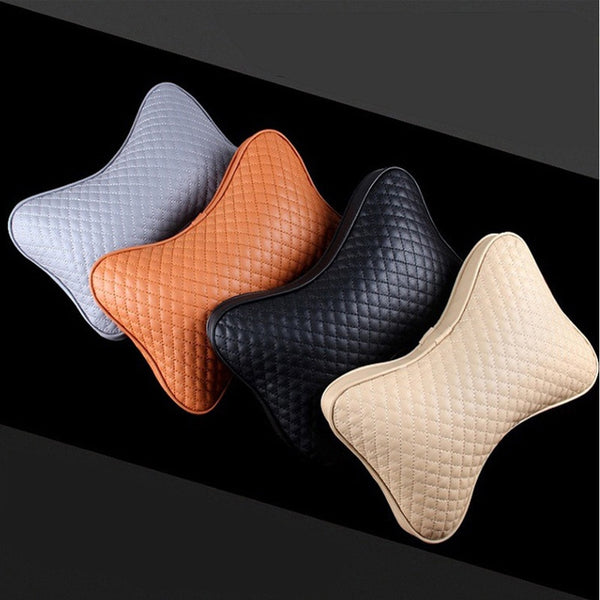 1 pair Luxury Linen material car headrest pillow Unisex Breathable Auto Neck Rest Headrest Cushion Pillows 4 seasons Universal