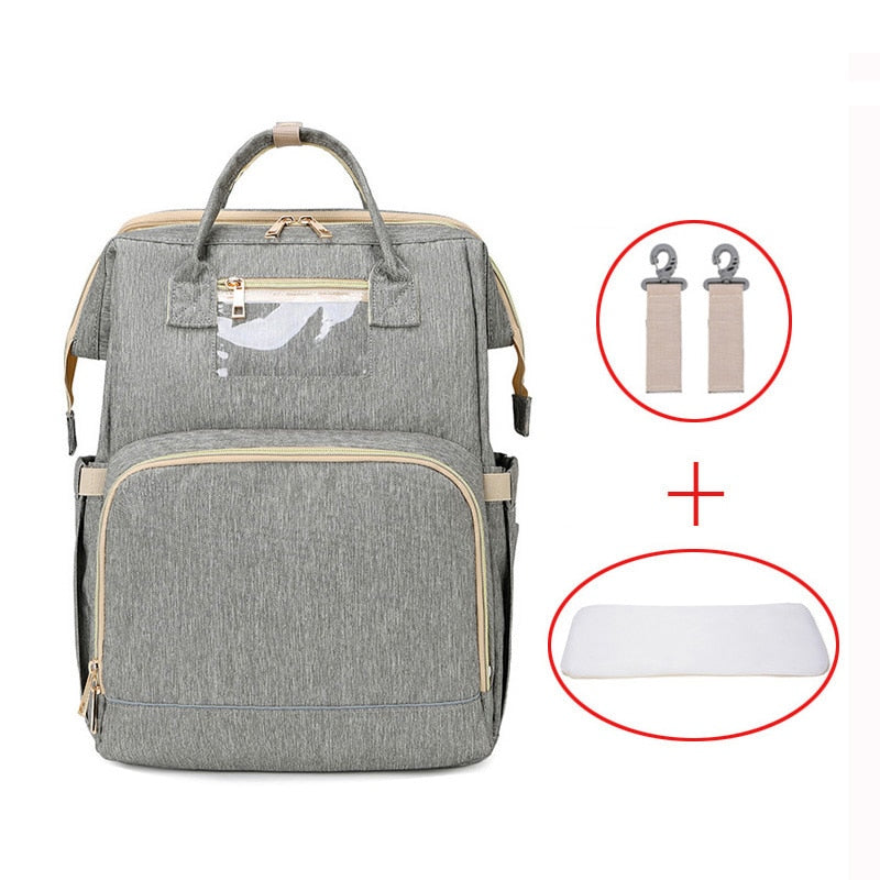 Diaper Bag Moms and Dads Backpack Multifunctional Baby Bed Bags Maternity Nursing Handbag  Stroller Bag Drop Ship