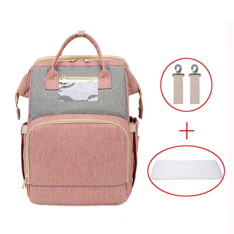 Diaper Bag Moms and Dads Backpack Multifunctional Baby Bed Bags Maternity Nursing Handbag  Stroller Bag Drop Ship
