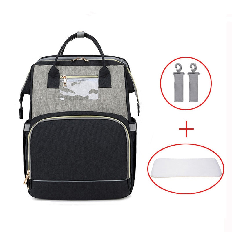 Diaper Bag Moms and Dads Backpack Multifunctional Baby Bed Bags Maternity Nursing Handbag  Stroller Bag Drop Ship