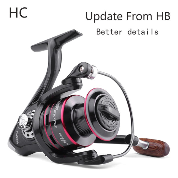 LINNHUE Fishing Reel All Metal Spool Spinning Reel 8KG Max Drag Stainless Steel Handle Line Spool Saltwater Fishing Accessories