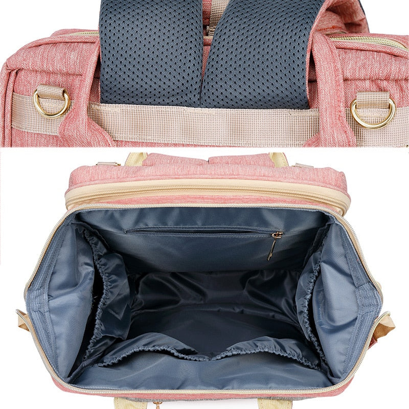 Diaper Bag Moms and Dads Backpack Multifunctional Baby Bed Bags Maternity Nursing Handbag  Stroller Bag Drop Ship