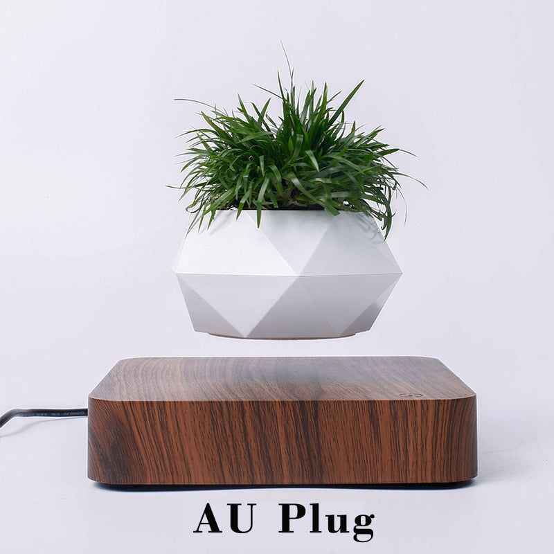 Hot Sale Levitating Air Bonsai Pot Rotation Planters Magnetic Levitation Suspension Flower Floating Pot Potted Plant Desk Decor