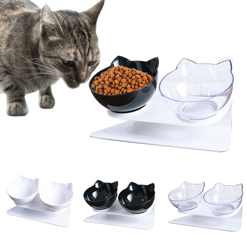 Pet Bowls Dog Food Water Feeder Pet Drinking Dish Feeder Cat Puppy With Raised Feeding Supplies Small Dog Accessories