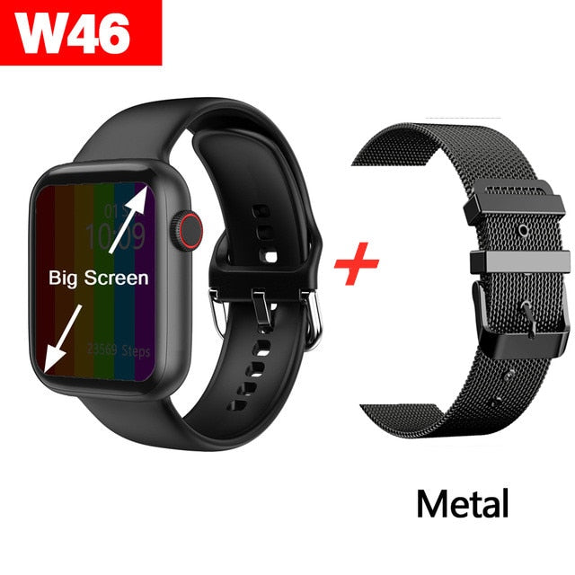 W46 Smart Watch  1.75 inch Heart Rate  Fitness Tracker Smartwatch