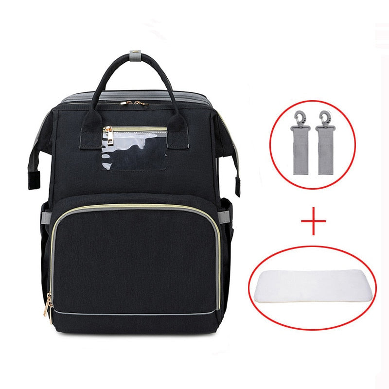 Diaper Bag Moms and Dads Backpack Multifunctional Baby Bed Bags Maternity Nursing Handbag  Stroller Bag Drop Ship