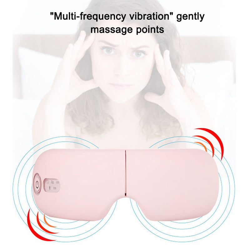 Bluetooth Smart Vibration Eye Massager Eye Care Device Hot Compress Glasses Instrument Music Foldable Eye Protection