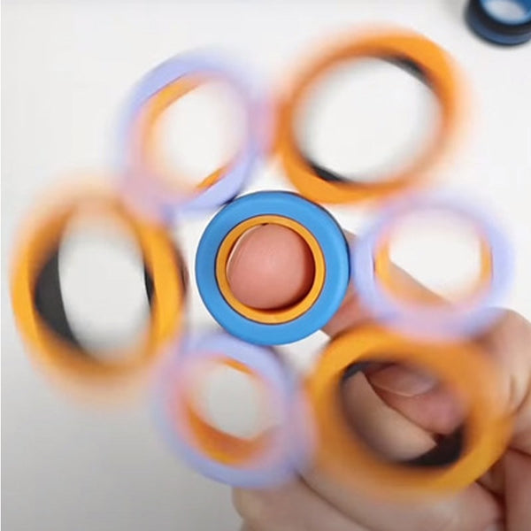 FinGears Magnetic Rings Anti-stress Toys For Chlidren Adult Anxiety Relief Focus Kids Decompression Magic Fidget Toys Birthday